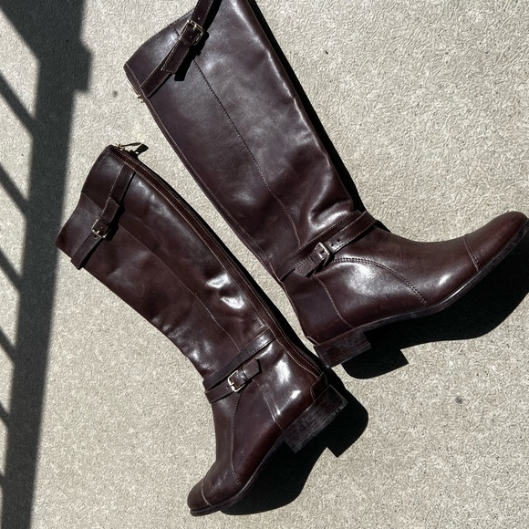Pour La Victoire Leather Tall Riding Boots - Picture 1 of 9